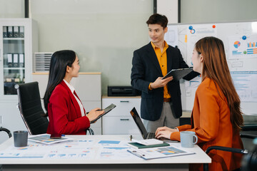 Group of professionals participating in meeting or workshop.