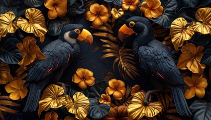 Fototapeta premium bird of paradise flower