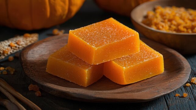 brazilian doce de abobora with pumpkin