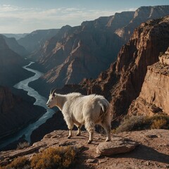 goat on the mountain