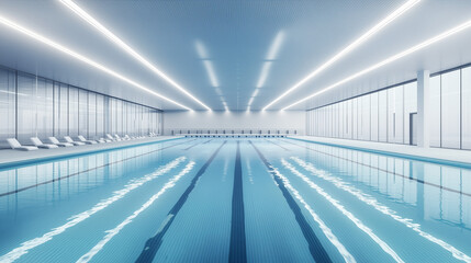 Obraz premium modern natatorium