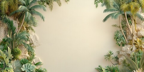 Palm Trees Banner
