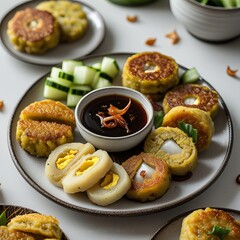 Pempek Indonesian Fish Cakes with Sweet and Sour Cuko Sauce &ndash; Authentic Palembang Street Food
