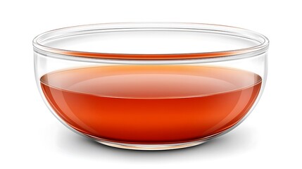 Empty Glass Tea Bowl.