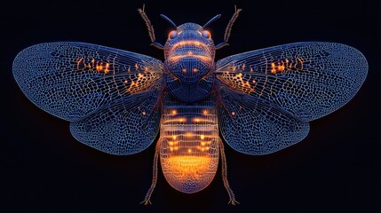Glow-in-the-dark insect