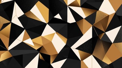 Obraz premium A geometric pattern design composed of triangles of various colors