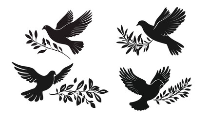 Obraz premium A Flying Dove – Peaceful Symbol of Freedom