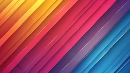 Obraz premium Abstract Diagonal Colorful Stripes