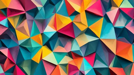 Generic Colorful Geometric View High Detail Triangular