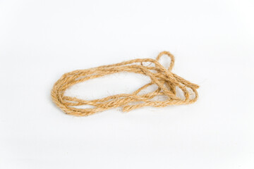 hemp rope isolated on a white background