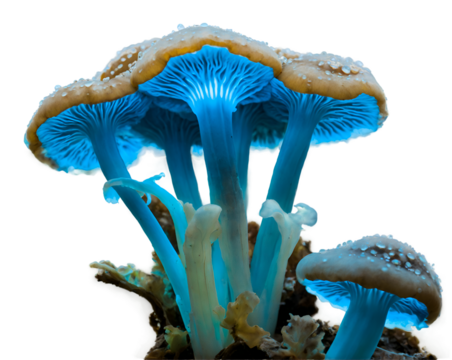 Enchanting Bioluminescent Fungi, A Luminous Display of Nature's Magic