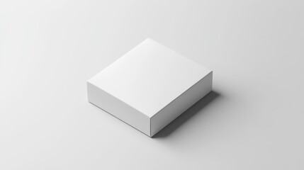 Blank white box mockup, studio product shot