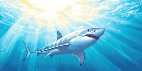 Fototapeta premium Ocean Predator Banner