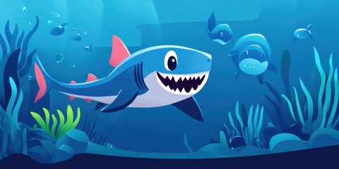 Obraz premium Ocean Predator Banner