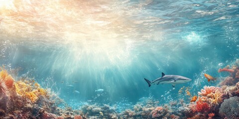 Obraz premium Ocean Predator Banner