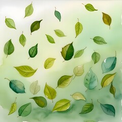 seamless pattern with leaves