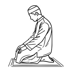 muslim character ellements outline style