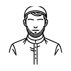 muslim character ellements outline style