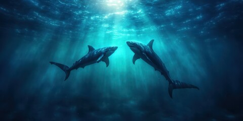 Obraz premium Ocean Predator Banner