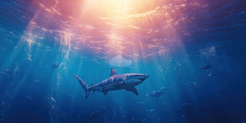 Obraz premium Ocean Predator Banner