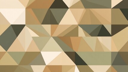 Obraz premium Abstract artwork presents triangular and geometric shapes in earth tones