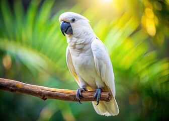 White Parrot, Majestic Bird, Avian Beauty