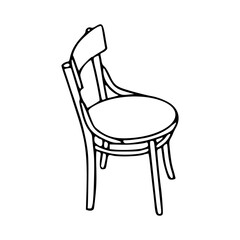 classic chair outline