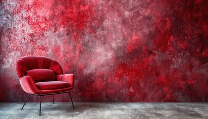red chair in the interior