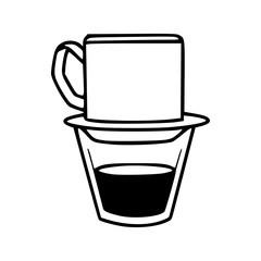 coffee brewing with Phin graphic