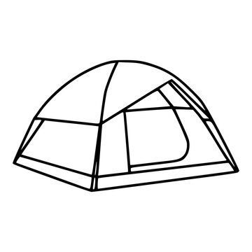 recommend clip art: camping tent line art