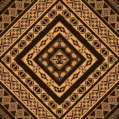 Arabian ethnic fabric pattern features a classic beauty in a vibrant yellow tone. The use of watercolor painting techniques ethnic and depth to the design, making the pattern stand ethnic a contrastin