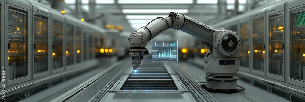 Poster robotic technology optimizing modern production systems.