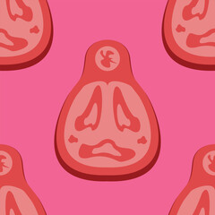 Realistic Meat Vector Seamless Pattern Digital Paper – Butcher Shop Background, Raw Beef, Pork, Chicken, Sausages, Steak, BBQ, Carnivore Food Texture for Packaging, Menu Design, and Culinary Projects