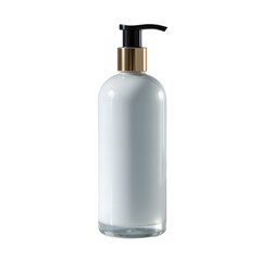 white plastic bottle isolated