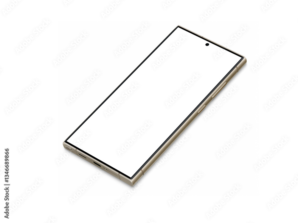 Poster high quality realistic 3d render smartphone ui ux screen mockup with transparent png