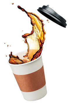 coffee splashing