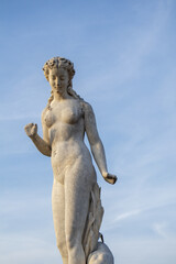 statue in paris again the sky