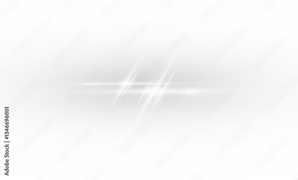 Wall mural effect light sparkle line glow flare white abstract backdrop background beam curve decoration explos