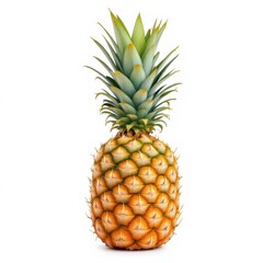 Fototapeta premium Fresh pineapple on white background