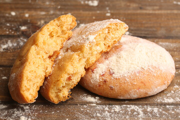 sports protein cookies on a light background