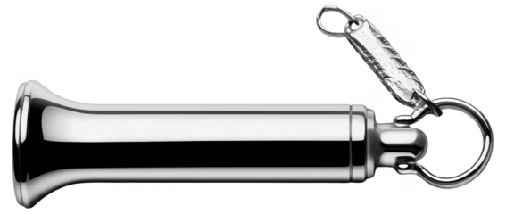 PNG Metal dog whistle with keyring attached