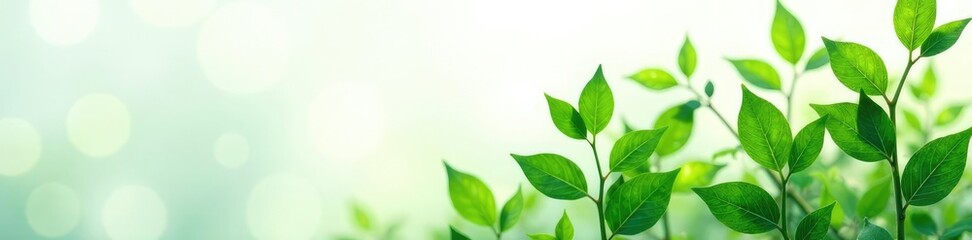 Green leafy plant on white background with texture, leafy, verdant