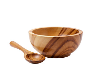wooden bowl and spoon