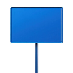 Fototapeta premium A blue blank signboard
