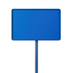 A blue blank signboard