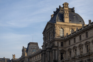 facade of the Louvre Museum