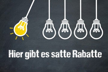 Fototapeta premium Hier gibt es satte Rabatte 