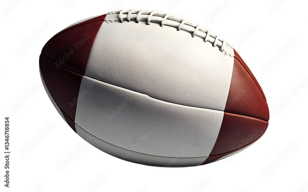 Poster rugby ball isolated on a empty plain background