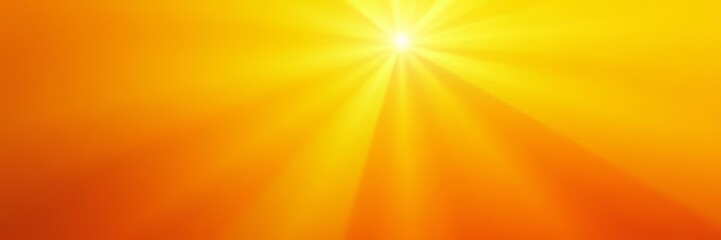 Obraz premium Abstract yellow and orange gradient background with sun rays, backdrop, design, colorful