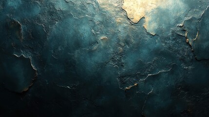Textured dark teal stone wall background